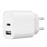 USB laadija universaalne valge 2 porti Gembird