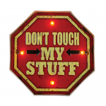 RETRO metallist silt LED Don't Touch Forever Light