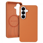 Liavec Silky &uuml;mbris metallist kaamera raamiga Samsung Galaxy S26 Plus jaoks oranž