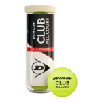 Dunlop Club All Court tennisepallid, 3 tk, kollased