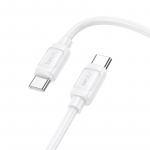 Kaabel USB C to USB C Hoco PD 5A 240W 1 m X115 valge