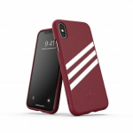 Adidas OR Molded PU Suede &uuml;mbris jaoks iPhone X / XS - burgundy