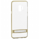 Mercury Dream Bumper &uuml;mbris seadmele Samsung Galaxy S9, metallist tugijalaga, kuldne