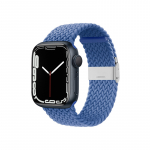 Crong Wave Band punutud rihm Apple Watch 44 / 45 / 46 / 49 mm kellale, sinine