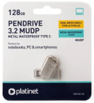 USB m&auml;lupulk Platinet Metal UDP 128GB USB 3.2 + Type-C