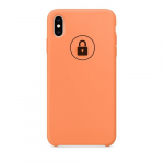 Dėklas "Silicone Case" skirtas iPhone X (XS) / Papaya / su įpakavimu