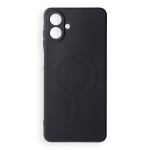 Case for Samsung A08 Silicone Mag Cover compatible with MagSafe (camera protection) black