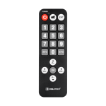 Universaalne DVB-T kaugjuhtimispult eakatele