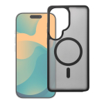 Case for Samsung A27 / A36 / A37 / A56 Forcell F-Protect Smoke Hybrid Premium Lite compatible with MagSafe black