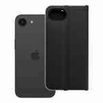 LUNA Book Carbon for IPHONE 16e (SE 4 2025) - juodas (m)