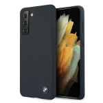 BMW Silikoonist &uuml;mbris Samsung Galaxy S21+ jaoks - merev&auml;e sinine