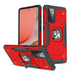 Wozinsky Ring Armor Case Kickstand Tough Rugged Cover for Samsung Galaxy A72 4G punane