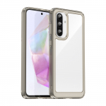 Outer Space &Uuml;mbris jaoks Samsung Galaxy A26 Cover with Flexible Frame - Semi-l&auml;bipaistev, must