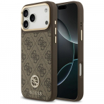Guess 4G Strass Logo MagSafe &Uuml;mbris jaoks iPhone 17 Pro Max - Brown