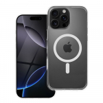 Dėklas skirtas iPhone 16 PRO MAX Forcell F-Protect Clear Hybrid Premium suderinamas su Magsafe skaidrus