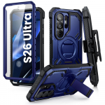 Supcase iBlason ArmorBox Clip Mag MagSafe &Uuml;mbris for Samsung Galaxy S26 Ultra - tumesinine and must