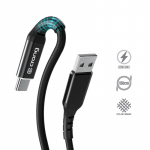 Crong Armor Link USB-A&ndash;USB-C kaabel, 1.5 m, 60 W / 3 A, must