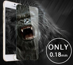LCD apsauginis stikliukas "Gorilla 0.18mm" Apple iPhone 6/6S juodas be įpakavimo