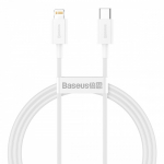 USB Kaabel Baseus "Superior" Valge "Type-C / Lightning" 100cm