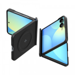 Spigen AirSkin Aramid MagFit MagSafe &uuml;mbris mudelile Samsung Galaxy Z Flip 8 &ndash; must