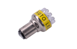 S-25-12LED-1157 12 V LED-autopirn, kollane