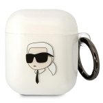 Karl Lagerfeld KLA2HNIKTCT AirPods 1/2 cover l&auml;bipaistev Karl`s Head