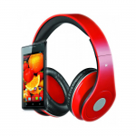 Rebeltec wired headphones AUDIOFEEL2 punane