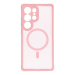 FULL MATTE MAG COVER &Uuml;mbris compatible with MagSafe jaoks SAMSUNG S25 Plus jasny r&oacute;żowy