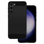 Back &Uuml;mbris CARBON jaoks SAMSUNG GALAXY S23 PLUS Must