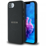 Guess PU Grained Classic Logo &uuml;mbris with MagSafe jaoks iPhone 16e - must