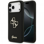 GUESS &uuml;mbris jaoks IPHONE 17 Pro Max GUHCP17XSC4GSMK (Silicone W/ Big 4G Script) must