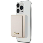 Guess MagSafe Metal Script Logo induktiivne elektripank 15W 5000mAh - kuldne