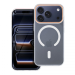 Dėklas GO ORANGE suderinamas su MagSafe telefonui IPHONE 17 Pro Max permatomas