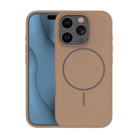 Silikoninis Thin Mag dėklas for iPhone 16 Pro 6,3" rudas