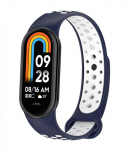 Beline Dirželis Mi Band 9/8 design mėlynas/baltas