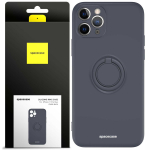 Spacecase Silikoninis dėklas su žiedu iPhone 11 Pro Max juodas
