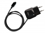 Puro Mini Travel kompaktne v&otilde;rgulaadija sisseehitatud 1,45 m Micro-USB-kaabliga, 5 V / 1 A, must