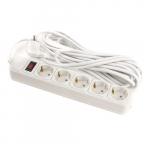 Extension cord 7m, 5 sockets, koos switch
