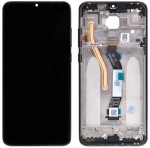 Ekranas Xiaomi Redmi Note 8 Pro su lietimui jautriu stikliuku ir rėmeliu Grey ORG