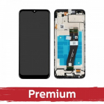 Ekranas skirtas Samsung A035G A03 (2022) juodas su rėmeliu OEM