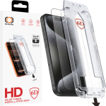 Tel Protect Dust-Free Easy Fit Full Glue 6D karastatud klaas Iphone 16 Pro Max must