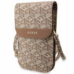 Guess bag jaoks phone GUWBHGCFSEW brown Wallet GCube Stripe