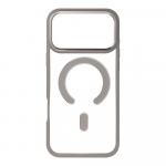 COLOR EDGE MAG COVER magnetinis dėklas telefonui, suderinamas su MagSafe, skirtas IPHONE 17 Pro Max, titano pilkas