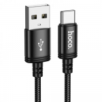 Kabelis USB-A į USB-C Hoco 3A 3 m X91 juodas