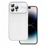 Soft Silicone Lens &Uuml;mbris jaoks Iphone 14 Pro valge