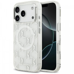 Karl Lagerfeld IML KL Monogram MagSafe &Uuml;mbris jaoks iPhone 17 Pro - Valge
