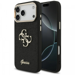 Guess Fixed Glitter Big 4G Metal Raamiga &uuml;mbris jaoks iPhone 17 Pro Max - must
