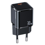 USAMS TINKLO ĮKROVIKLIS 1XUSB-C T45 MINI 30W (ONLY HEAD) PD3.0 FAST CHARGING JUODAS CC148TC01 (US-CC148)