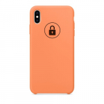 Dėklas "Silicone Case" skirtas iPhone Xs Max / Papaya / su įpakavimu