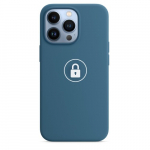 Dėklas "Silicone Case v2" skirtas iPhone 13 Pro Max / Blue Jay / su įpakavimu